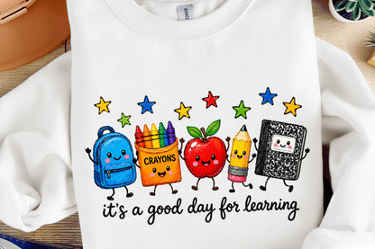 Good Day for Learning PNG Back to School Teacher School Supplies