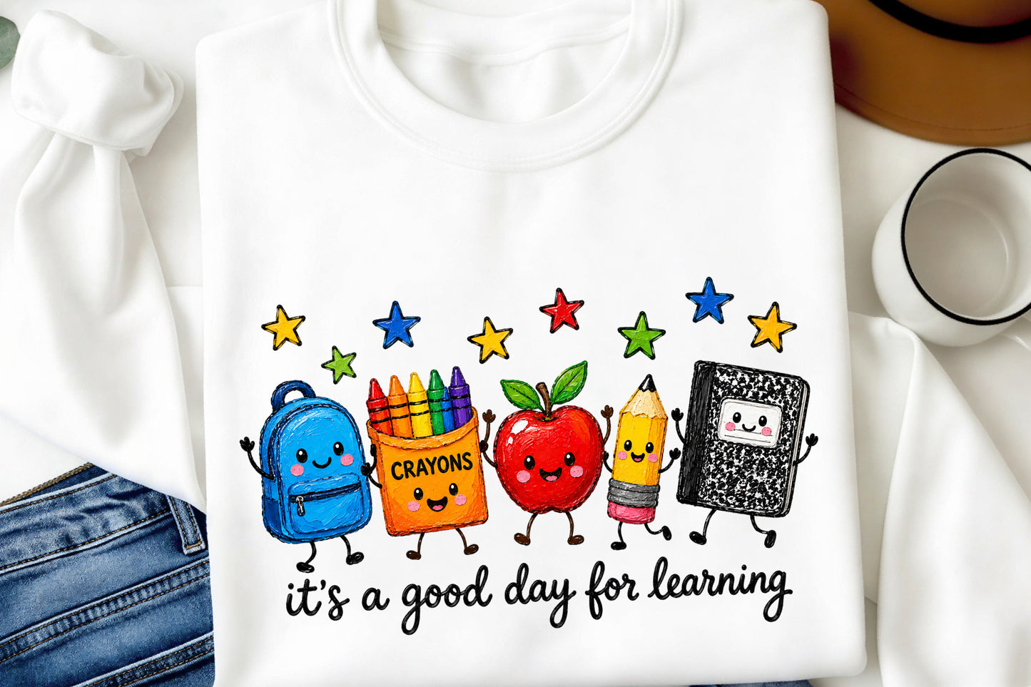 Good Day for Learning PNG Back to School Teacher School Supplies