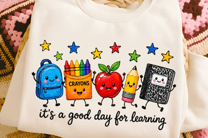 Good Day for Learning PNG Back to School Teacher School Supplies