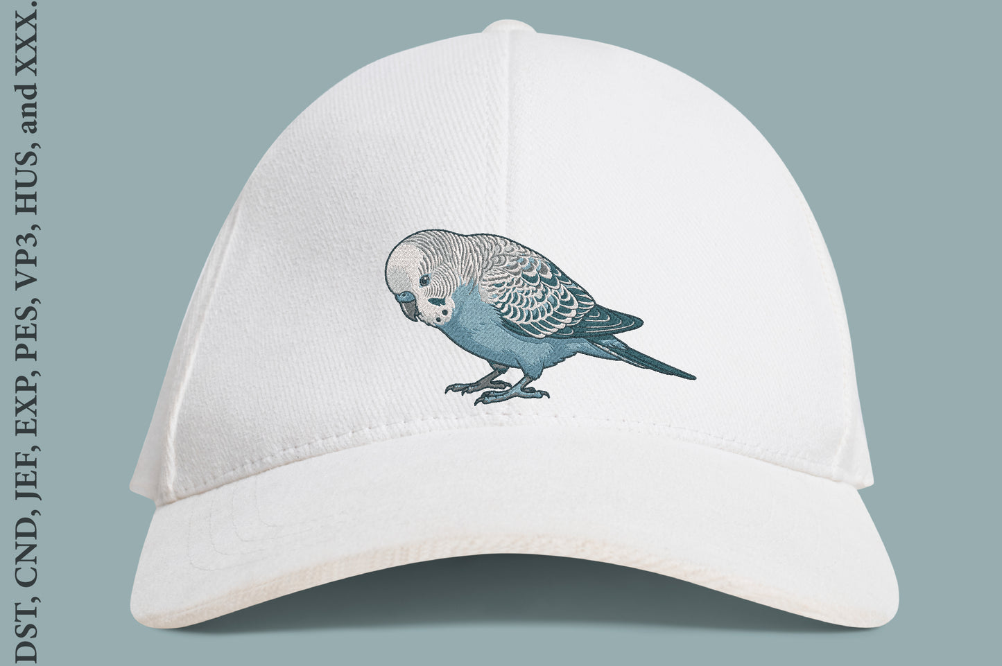 Budgie Parrot Embroidery Designs – Cute Parrot Machine Embroidery Pattern, Colorful Bird Embroidery Design