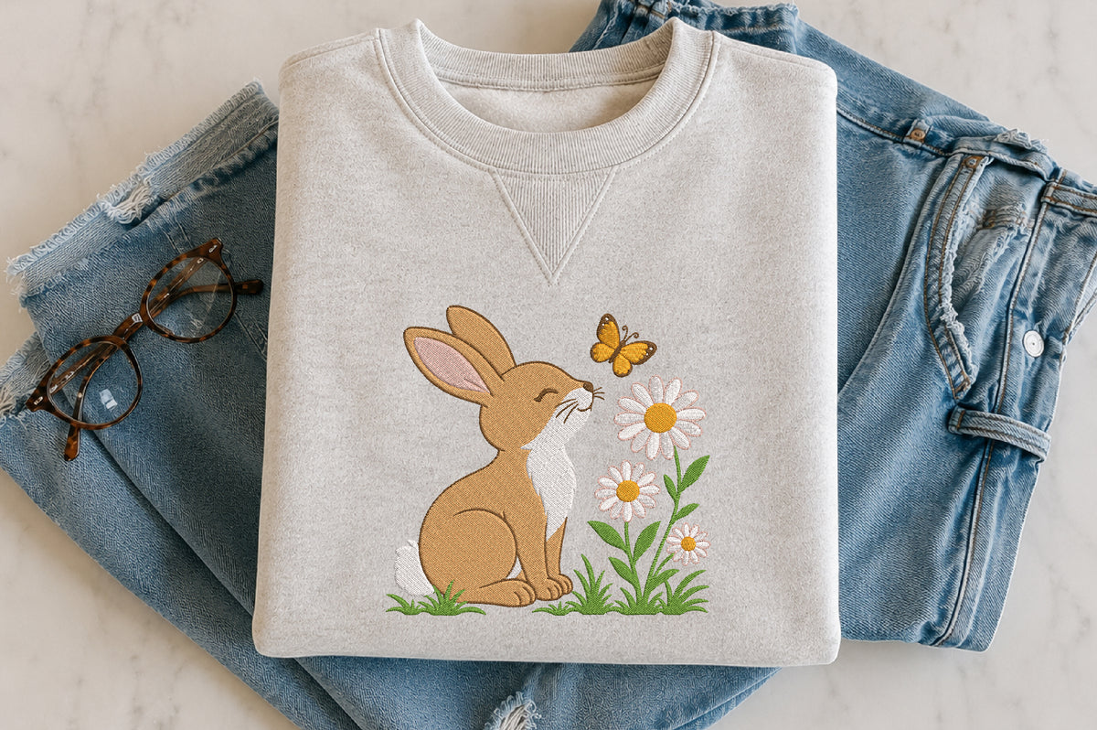 Bunny Rabbit Embroidery Design