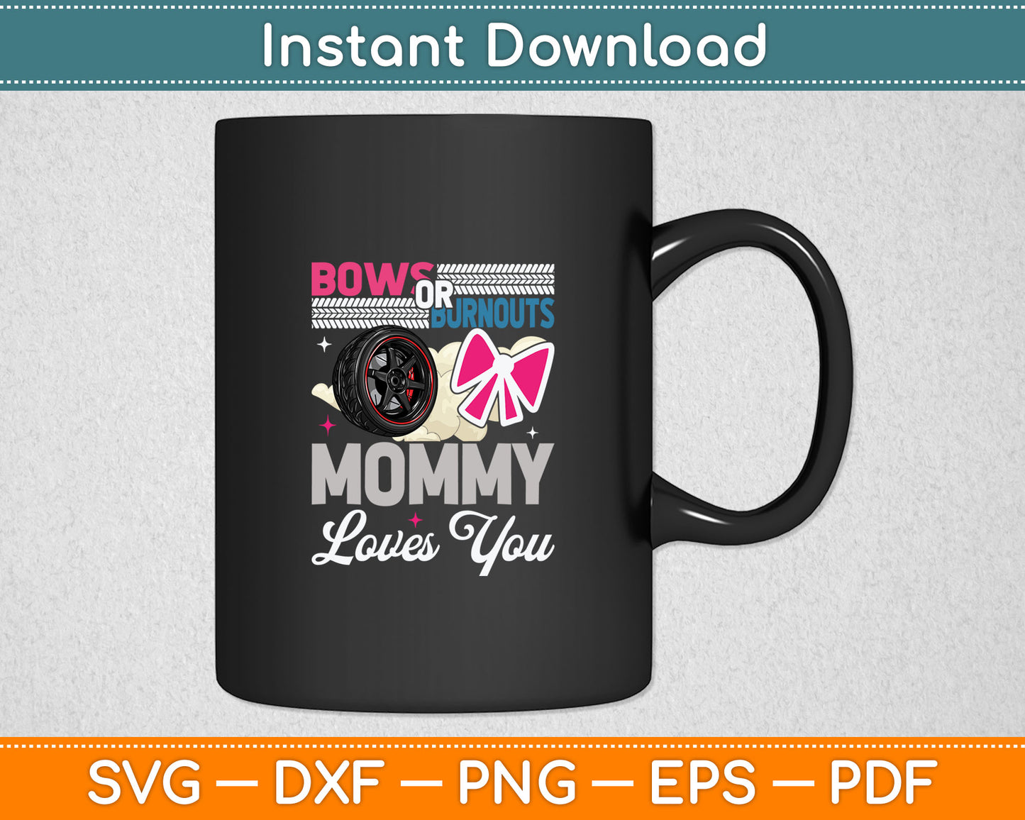Bows Or Grandma Mommy Loves You Svg Digital Cutting File