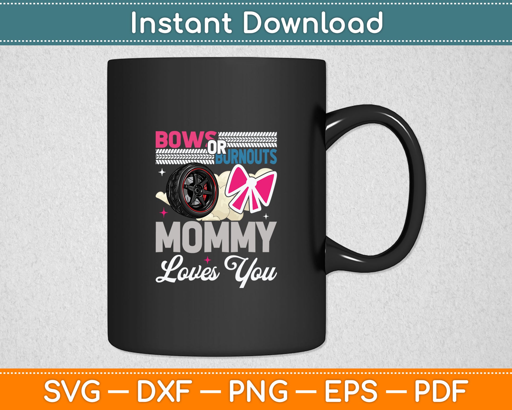 Bows Or Grandma Mommy Loves You Svg Digital Cutting File
