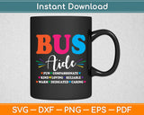 Bus Driver Aide Back to School Matching Group Squad Svg Digital Cutting File