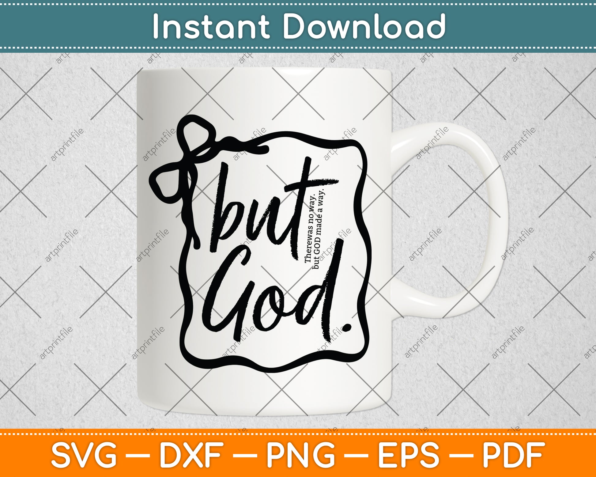 But God Faith Created With A Purpose Religious Christian Bible Verse Svg Cutting File