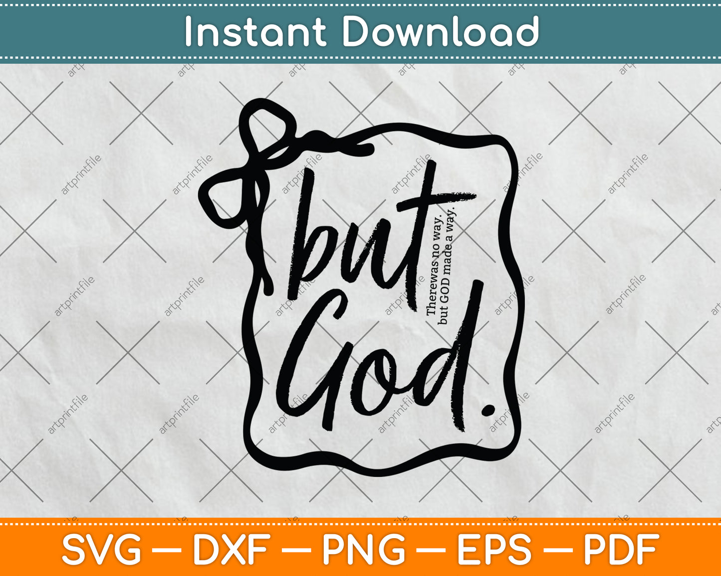 But God Faith Created With A Purpose Religious Christian Bible Verse Svg Cutting File