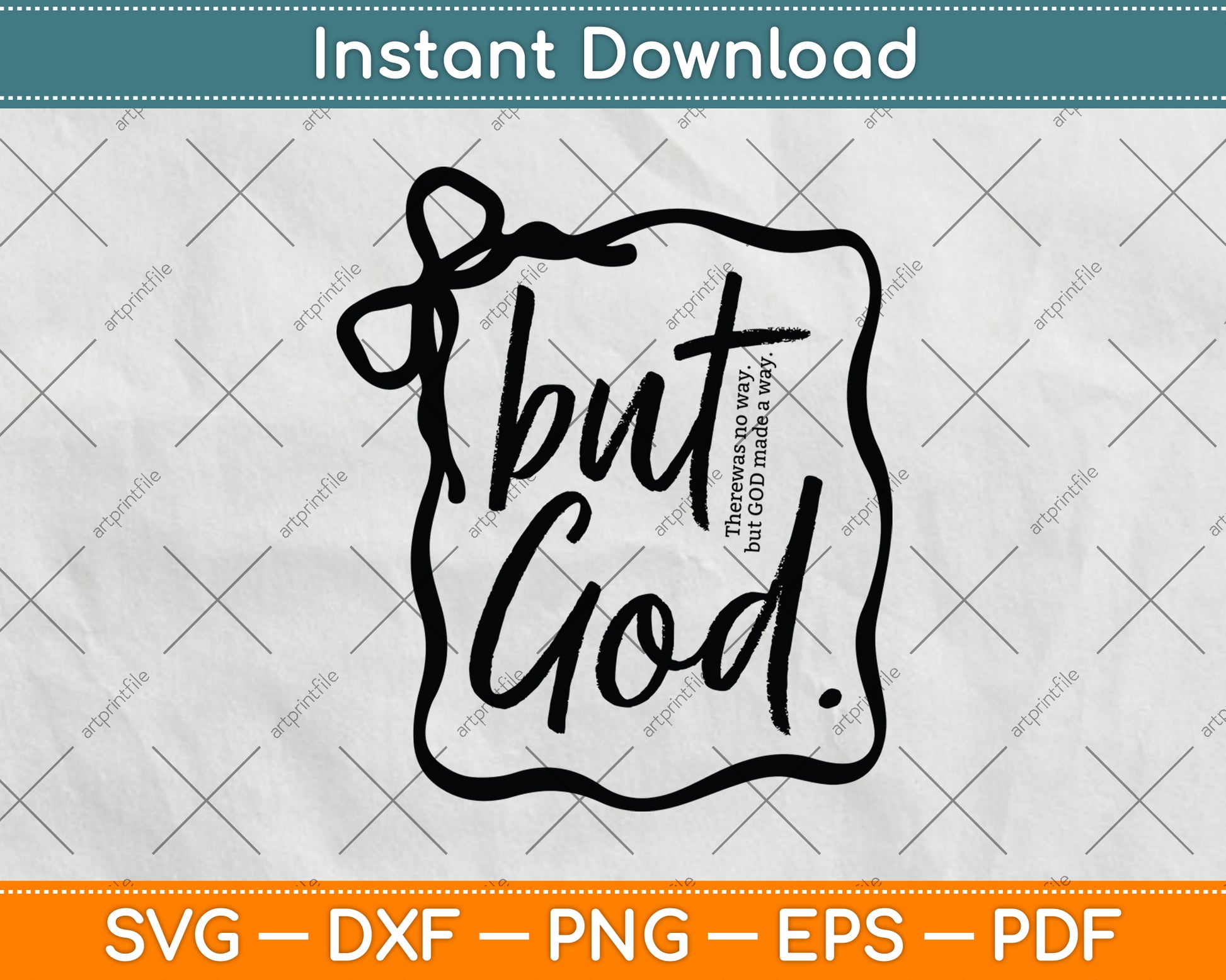 But God Faith Created With A Purpose Religious Christian Bible Verse Svg Cutting File