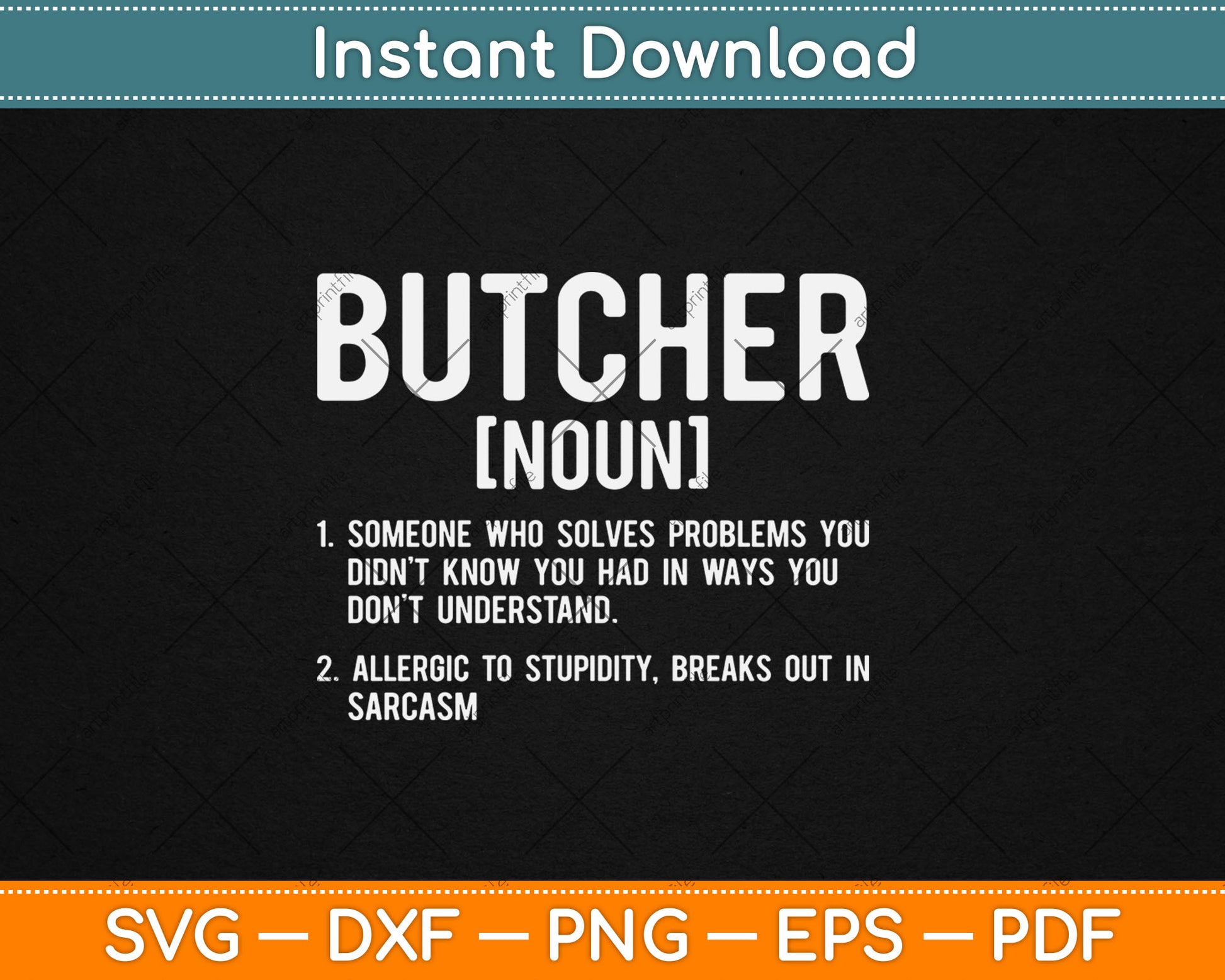 Butcher Definition Butchery Butcher Svg Digital Cutting File