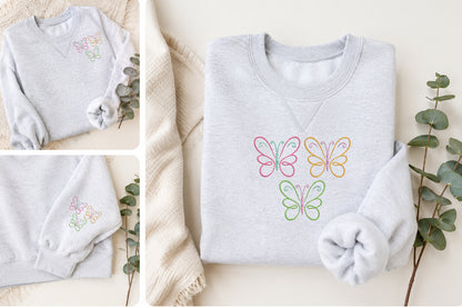 Butterfly Embroidery Design – Beautiful Butterfly Machine Embroidery Pattern, Elegant Nature & Floral Embroidery Design