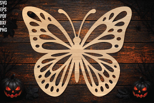 Butterfly Laser Cut SVG Wall Decor, Butterfly Wall Art Cut File, Nature Laser Cutting Design