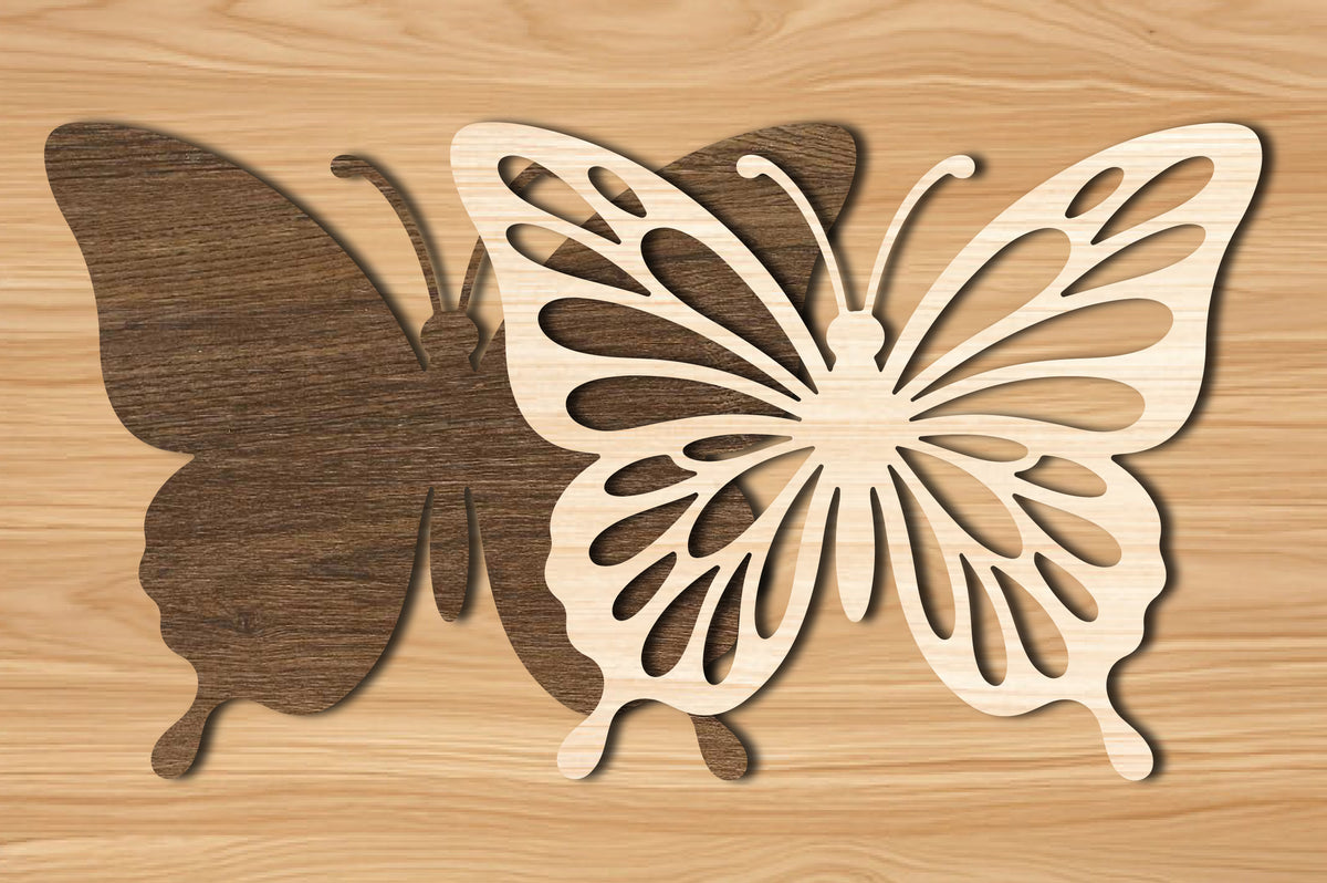 Butterfly Round Sign SVG