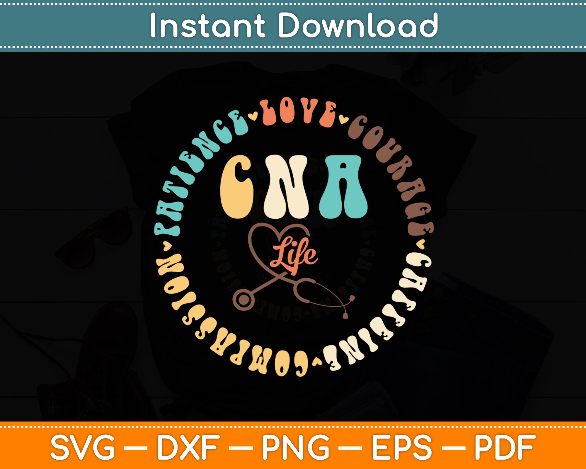 CNA Certification Nursing Assistant Svg Digital Cutting File – artprintfile