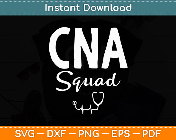 CNA Squad CNA Nurse Crew Svg Digital Cutting File