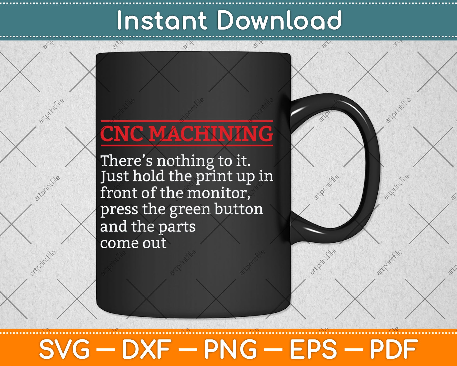 CNC Machining Automated Control Machinist Operator Svg Digital Cutting File