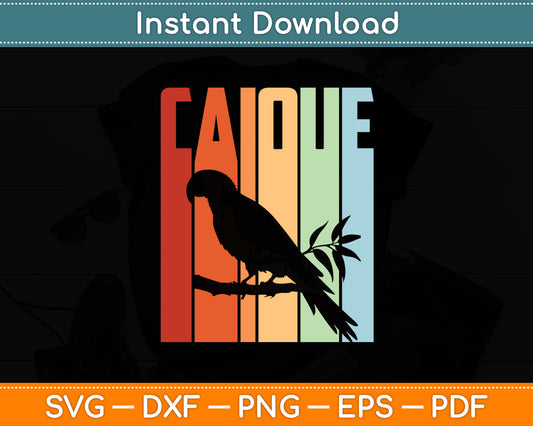 Caique Vintage Caique Parrot Svg Digital Cutting File