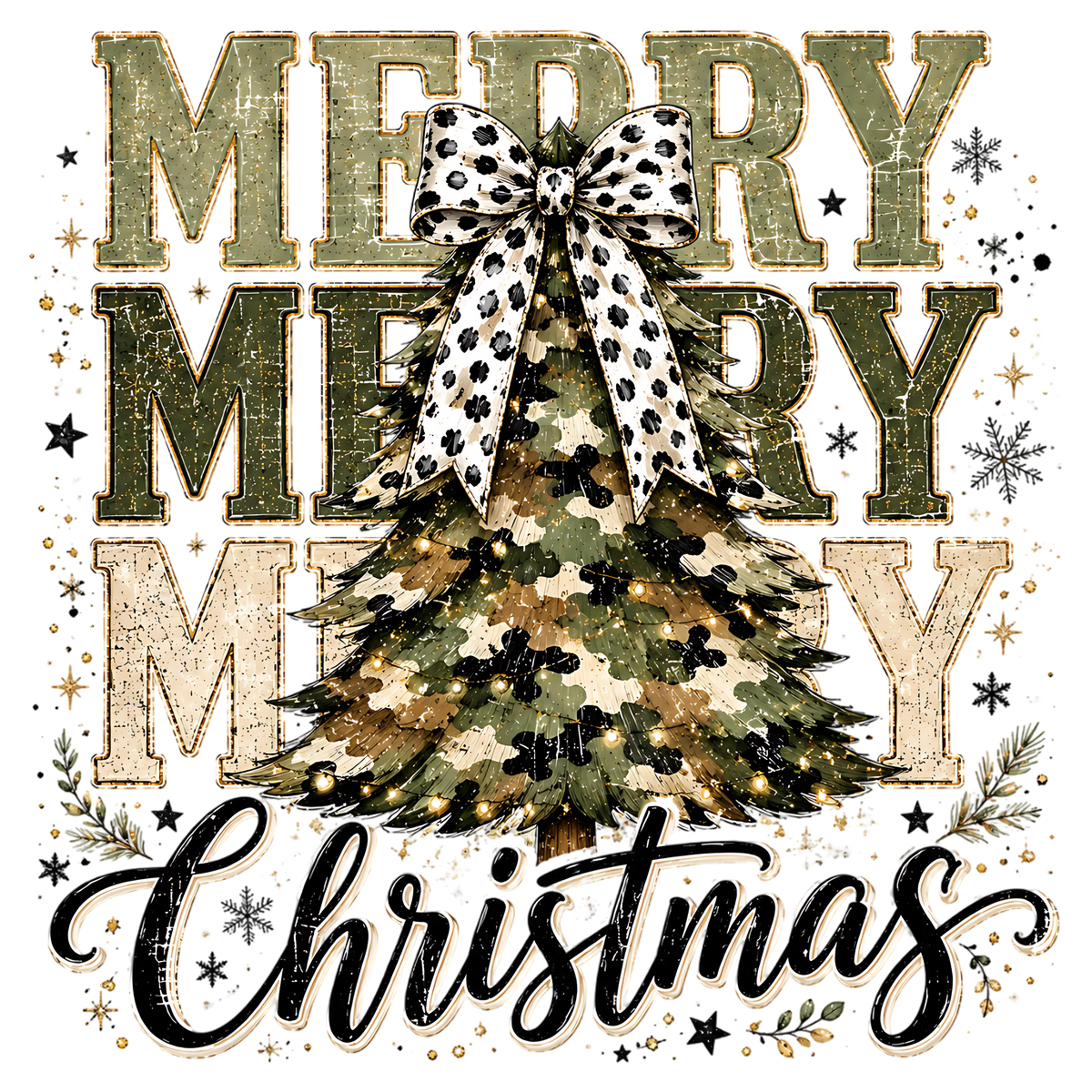 Camo Christmas Tree PNG