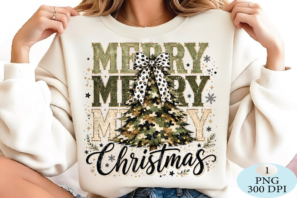 Camo Christmas Tree PNG