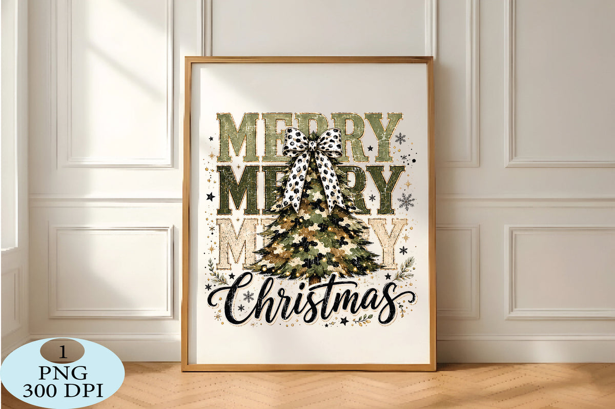 Camo Christmas Tree PNG