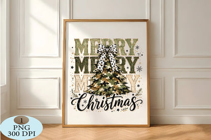 Camo Christmas Tree PNG