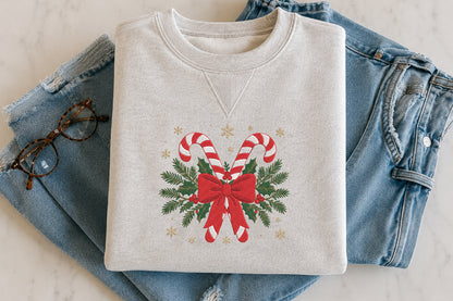 Candy Cane Christmas Embroidery