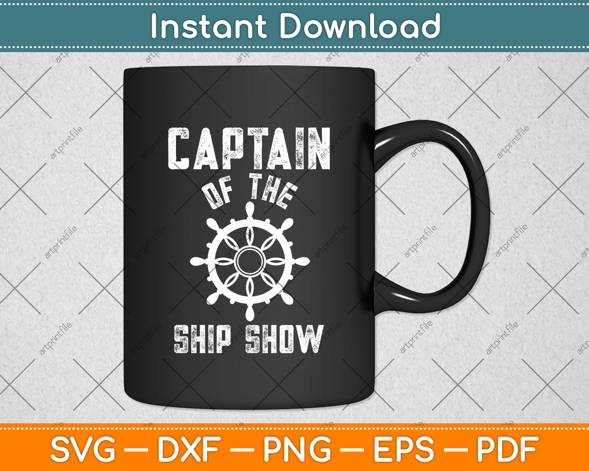 Captain of the Ship Show Boater Boating Captain Funny Svg Digital Cutting File