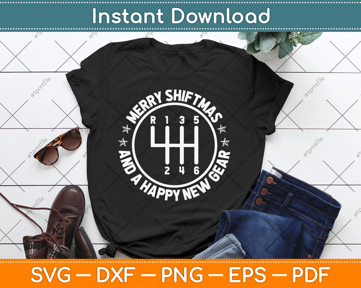 Car Guy Christmas Funny Auto Racing Mechanic Manual Carguy SVG Digital Cutting File