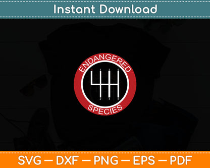 Car Guy Mechanic Endangered Species Manual Shifter Svg Digital Cutting File