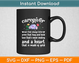 Caregiver Ears That Hug And Love A Heart Of Gold Svg Digital Cutting File