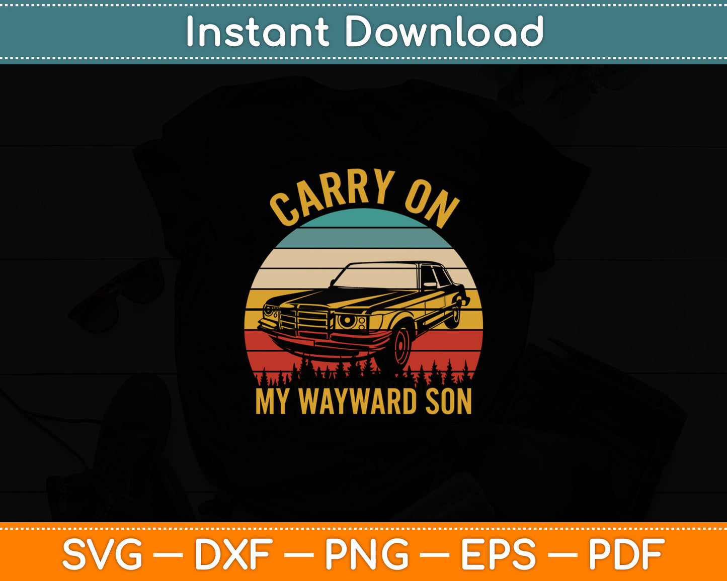 Carry On Classic Art My Wayward Funny Movie Graphic Son Svg Digital Cutting File