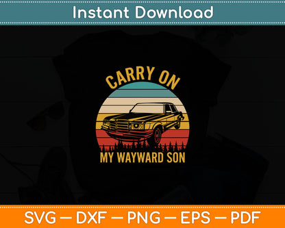 Carry On Classic Art My Wayward Funny Movie Graphic Son Svg Digital Cutting File