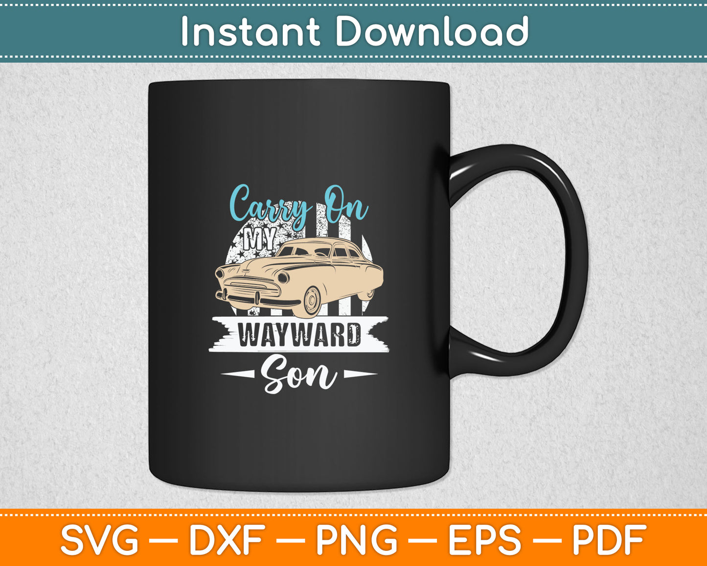 Carry On My Wayward Son - Funny Patriotic Gift Svg Digital Cutting File