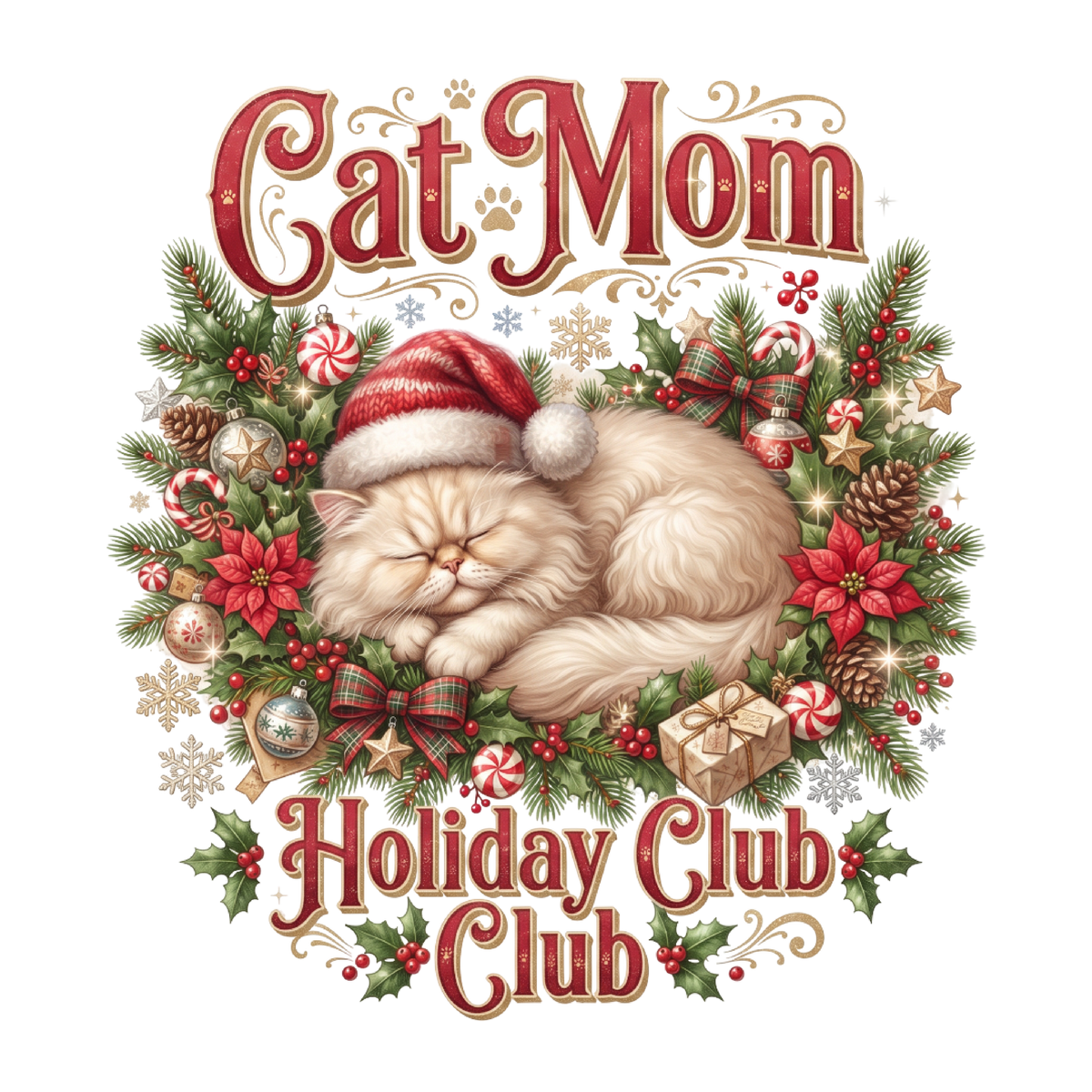 Cat Mom Holiday Club PNG