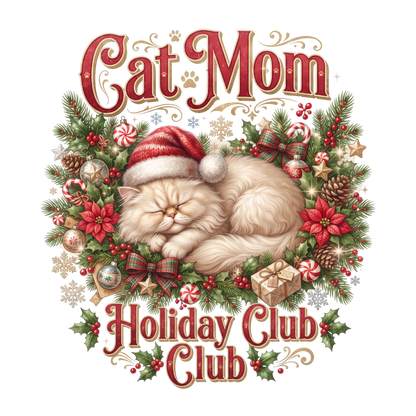 Cat Mom Holiday Club PNG
