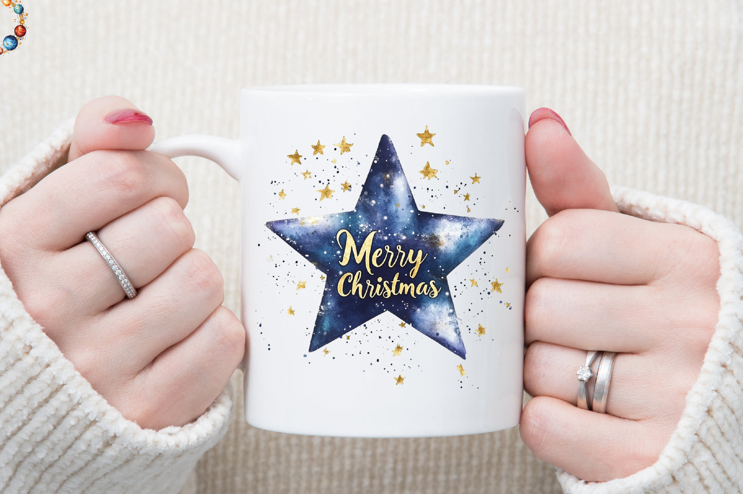 Celestial Christmas Clipart PNG Bundle