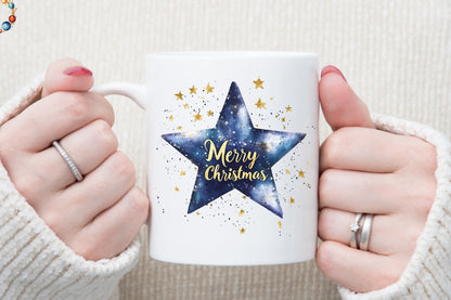Celestial Christmas Clipart PNG Bundle