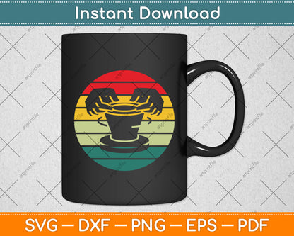 Ceramic Retro Kiln Pottery Svg Digital Cutting File