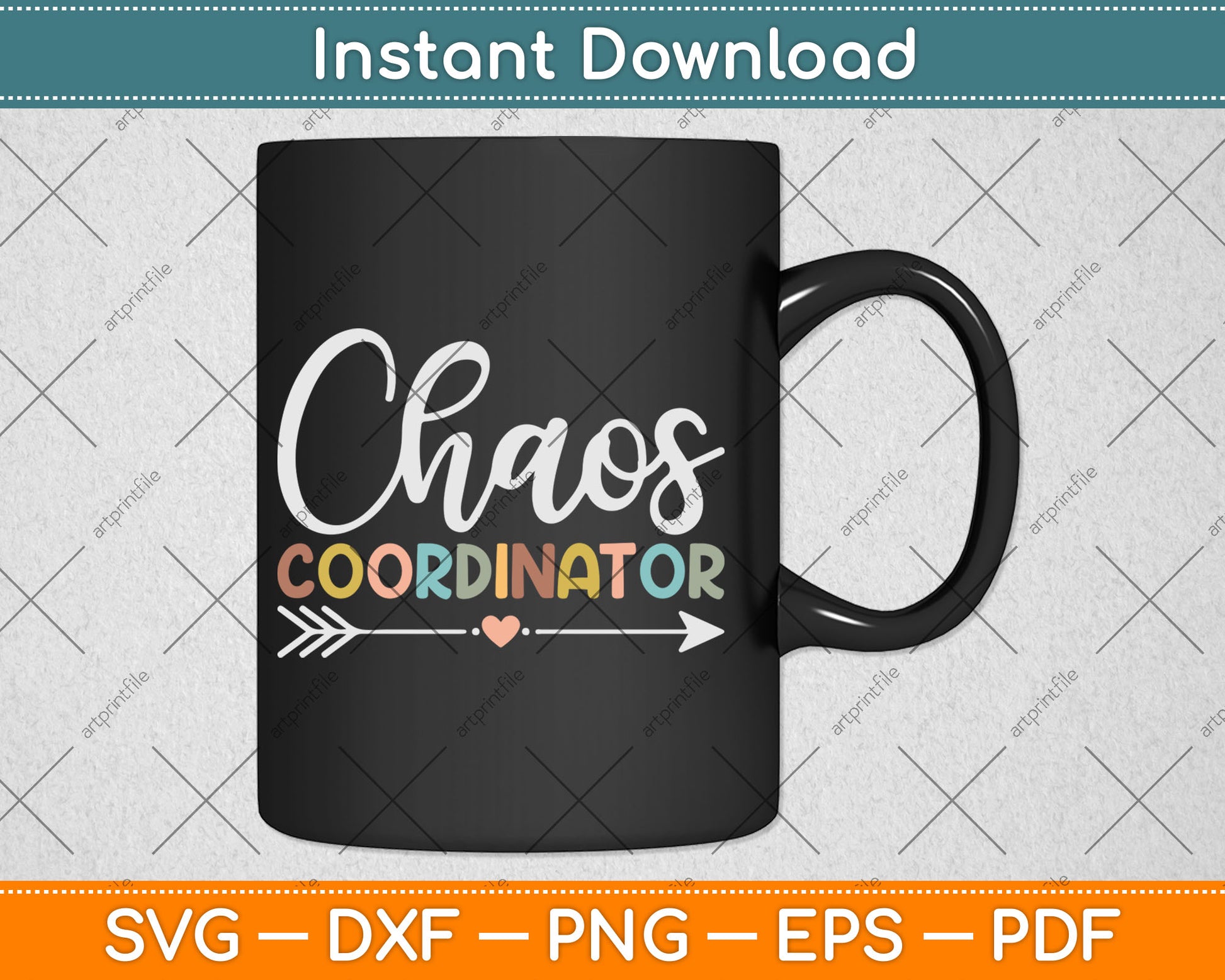Chaos Coordinator Teacher Funny Back To School Svg Digital Cutting File