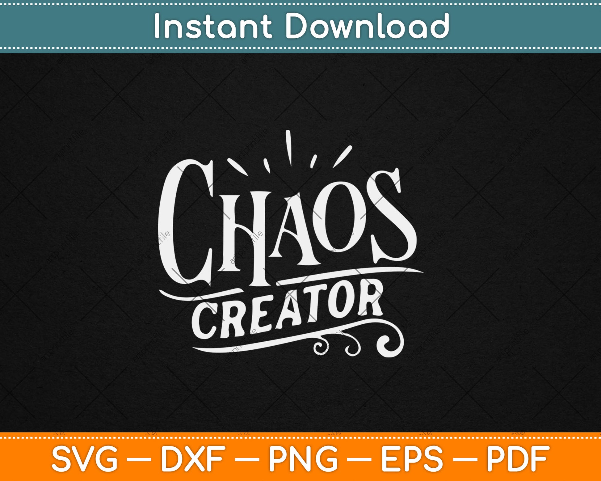 Chaos Creator Chaos Coordinator Svg Digital Cutting File