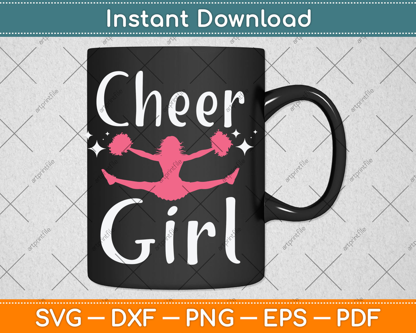 Cheer Girl Funny Cheerleading Svg Digital Cutting File