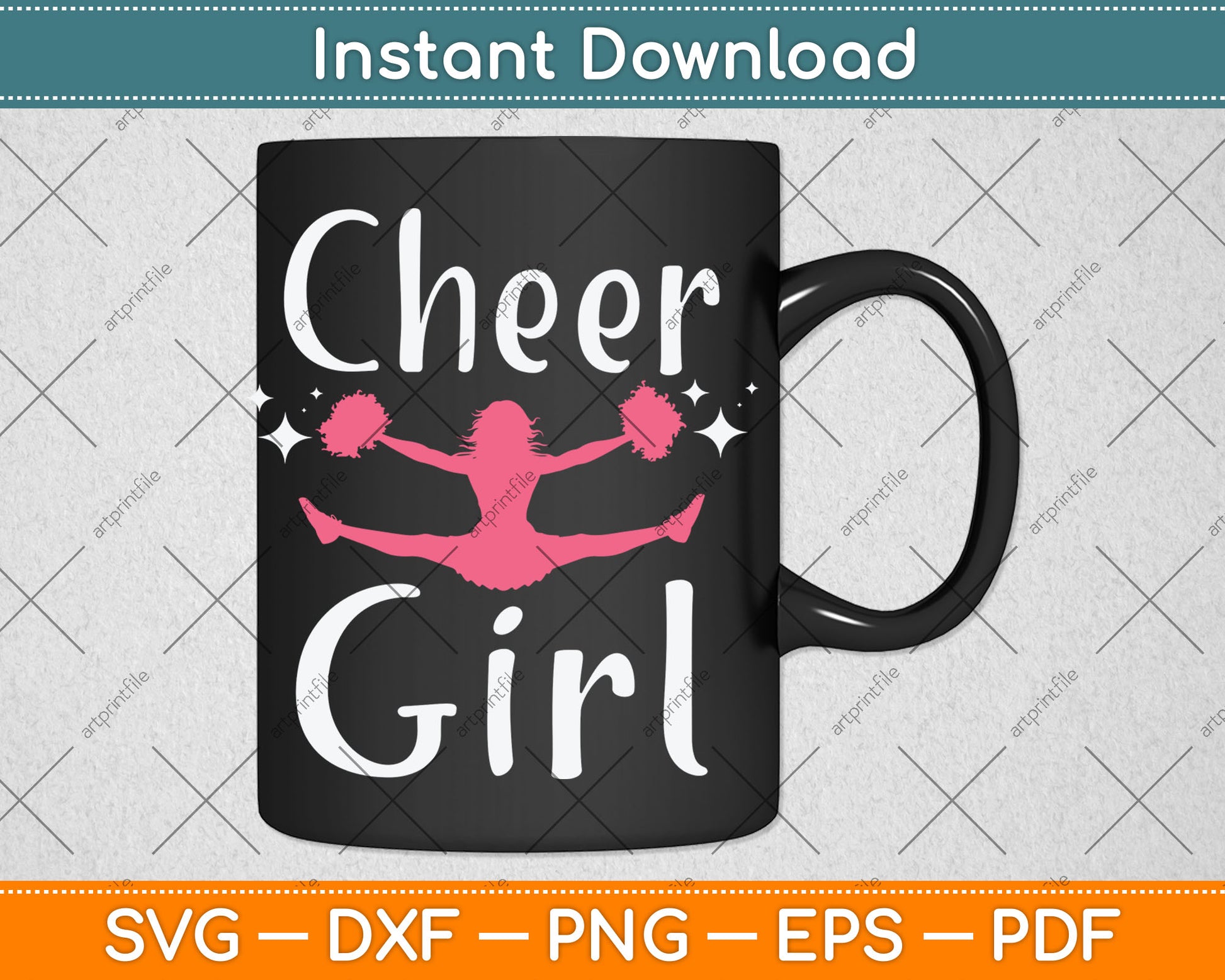 Cheer Girl Funny Cheerleading Svg Digital Cutting File