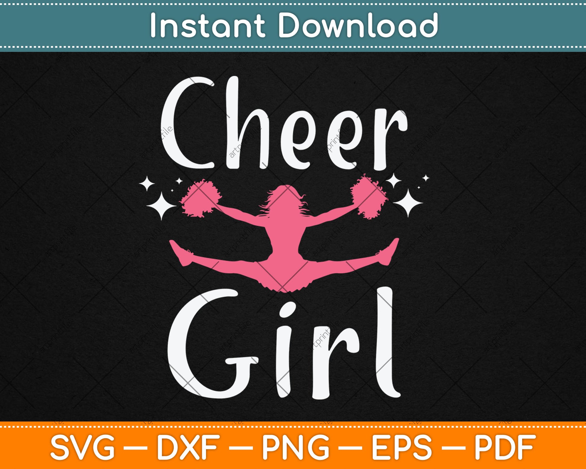 Cheer Girl Funny Cheerleading Svg Digital Cutting File