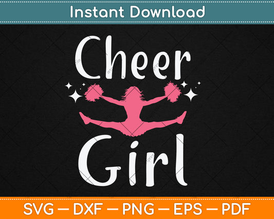 Cheer Girl Funny Cheerleading Svg Digital Cutting File