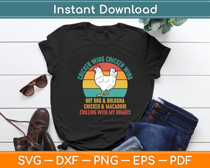 Chicken Wing Chicken Wing Hot Dog Bologna Svg Digital Cutting File