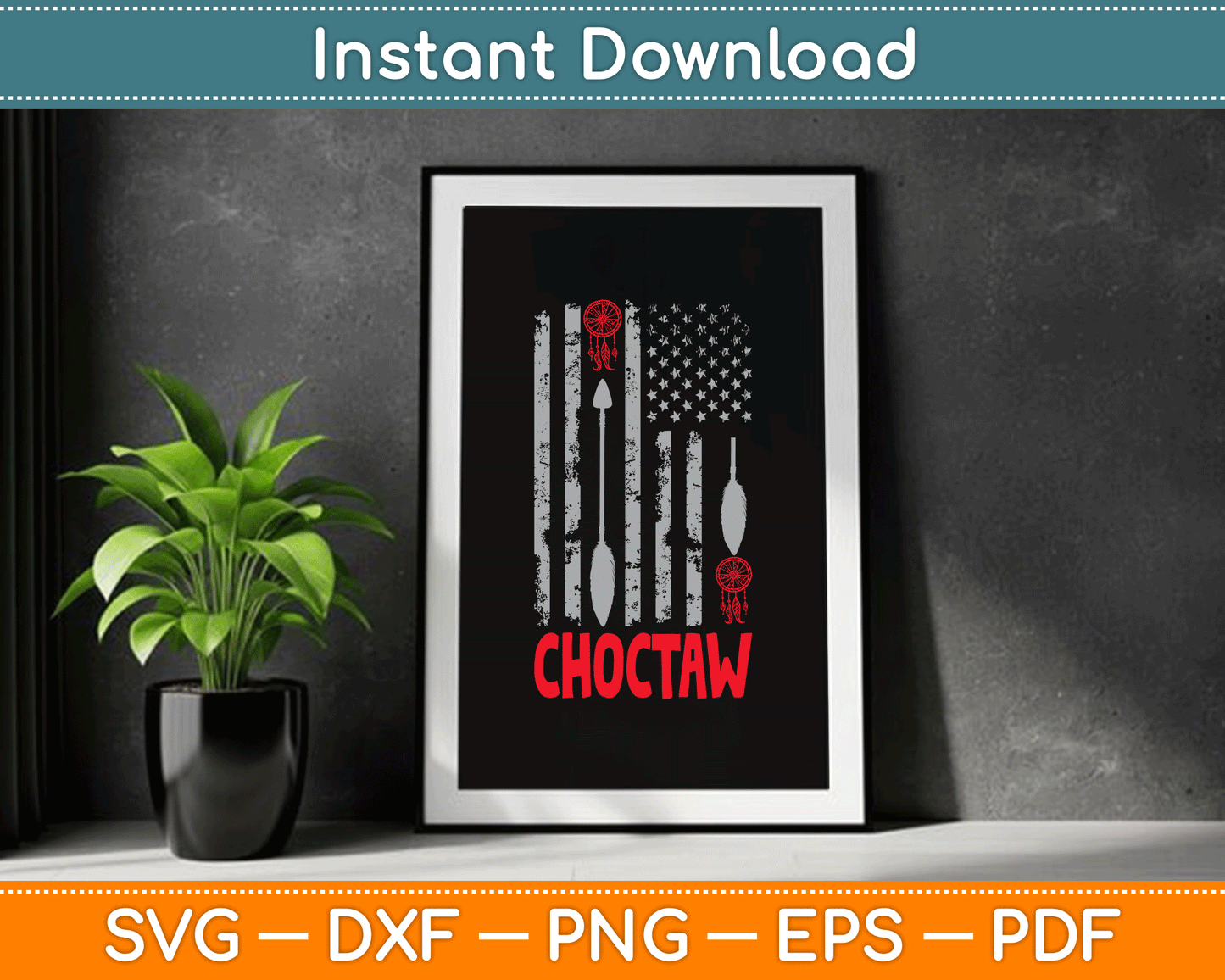 Choctaw Tribe Native American Day Indigenous Peoples Day SVG Digital Cutting File