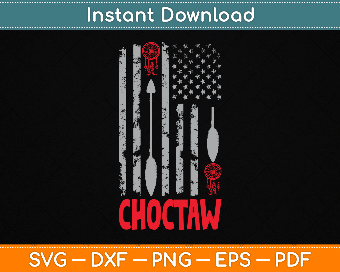 Choctaw Tribe Native American Day Indigenous Peoples Day SVG Digital Cutting File