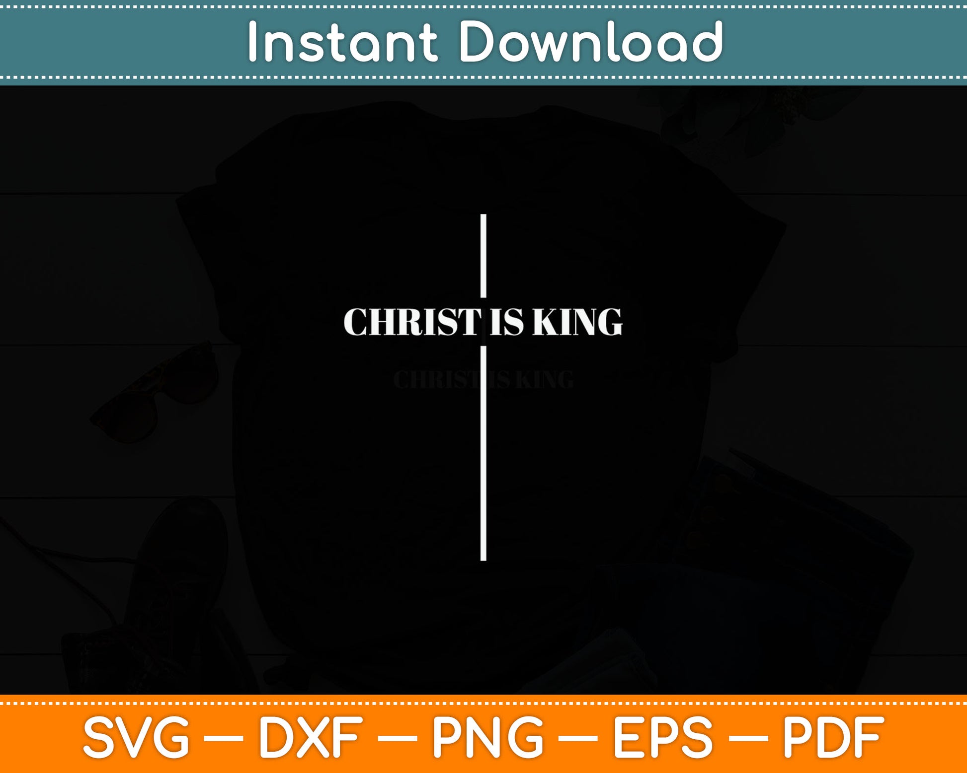 Christian Christianity Christ Is King Jesus Christ Catholic Svg Digital Cutting File