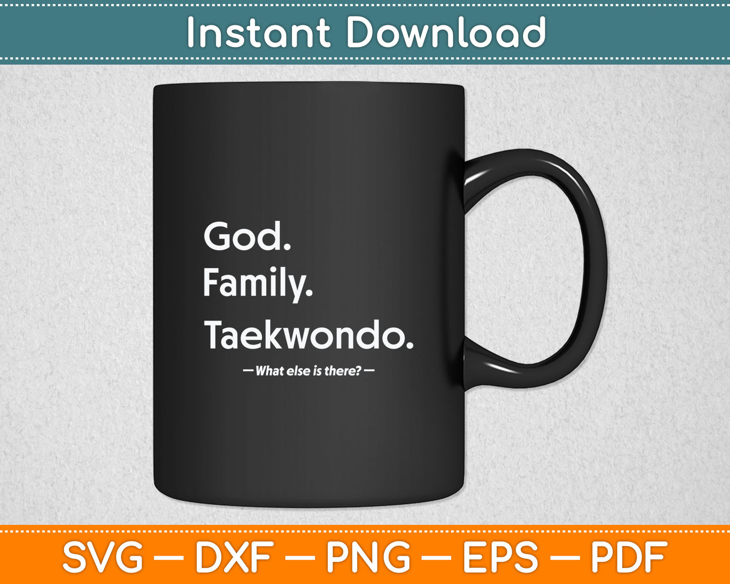 Christian Faith Jesus Christianity God Family Taekwondo Svg Digital Cutting File