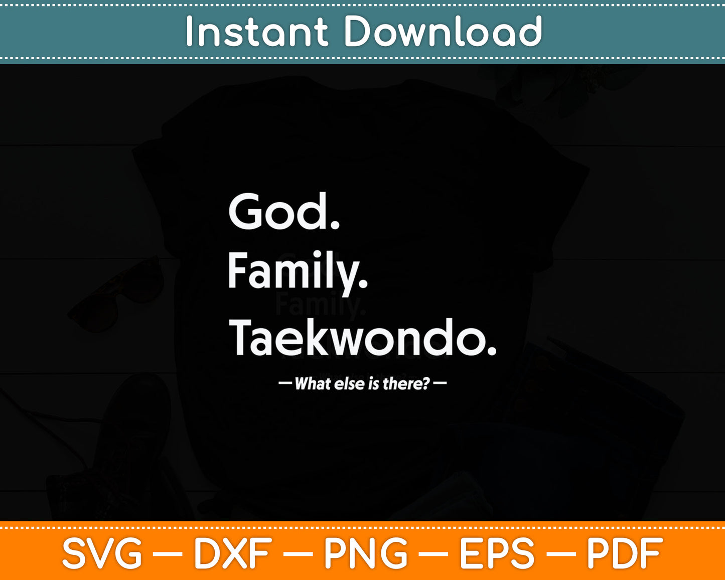 Christian Faith Jesus Christianity God Family Taekwondo Svg Digital Cutting File