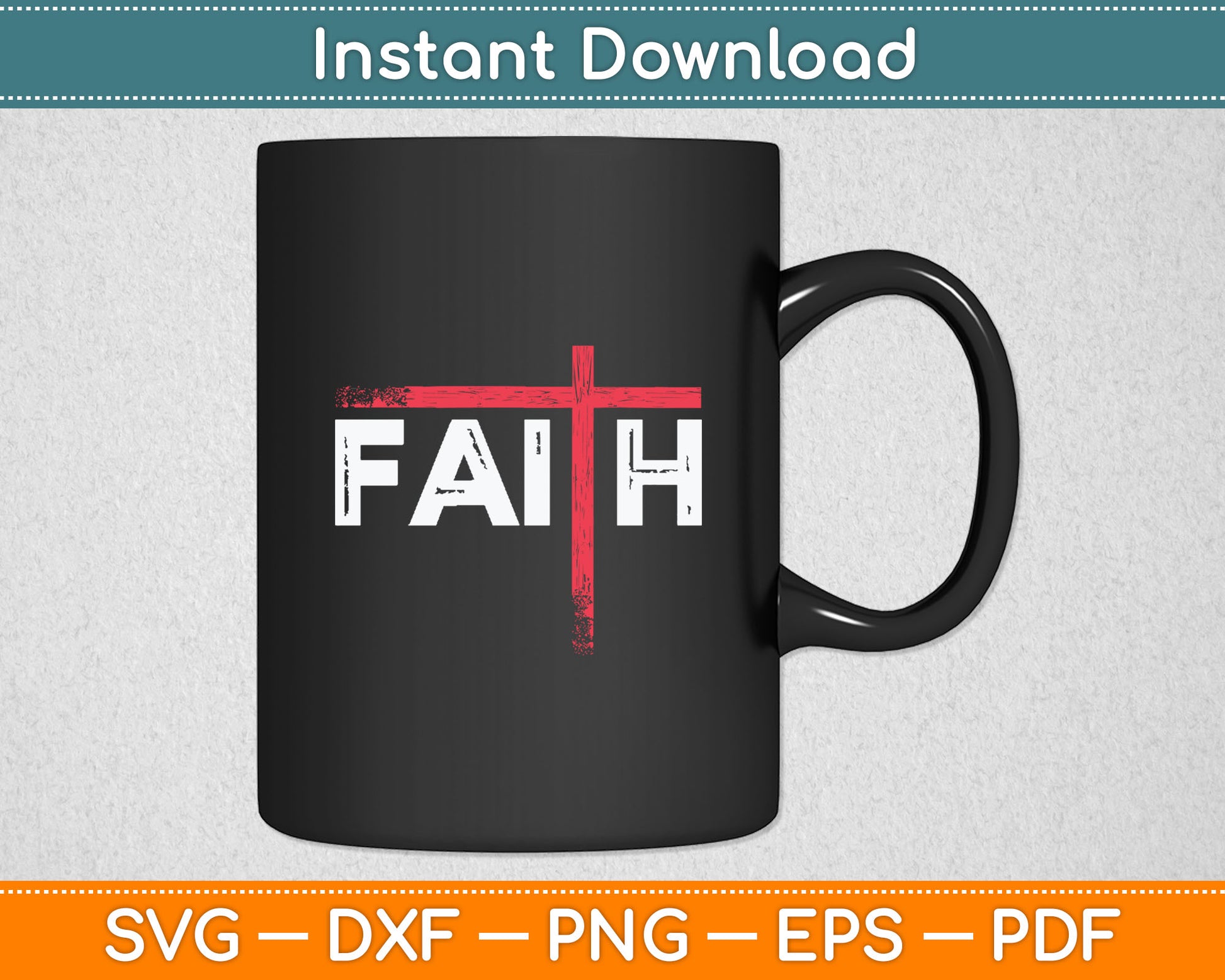 Christian Faith & Cross Svg Digital Cutting File