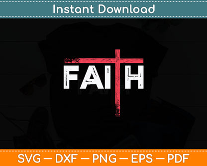 Christian Faith & Cross Svg Digital Cutting File